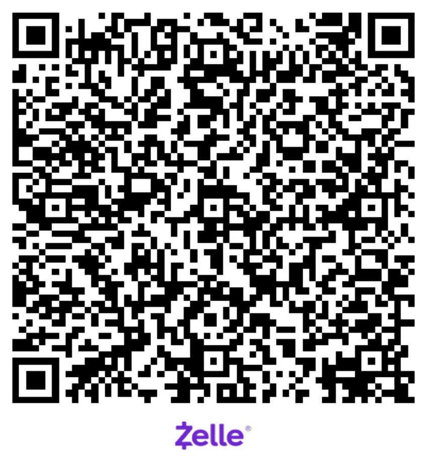 Zelle QR code — scan to donate